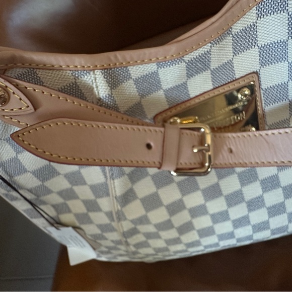 Stylish Damier Asur Checkered Shoulder Bag - Picture 5 of 16